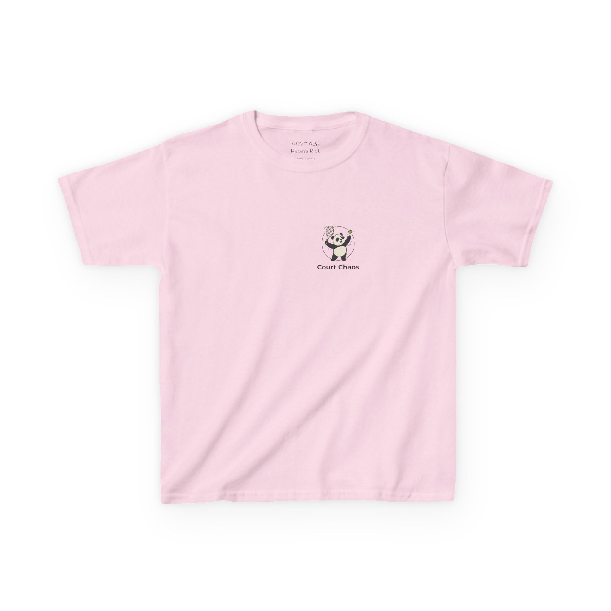 Pandamonium Tennis Tee | Recess Riot Kids Graphic T-Shirt