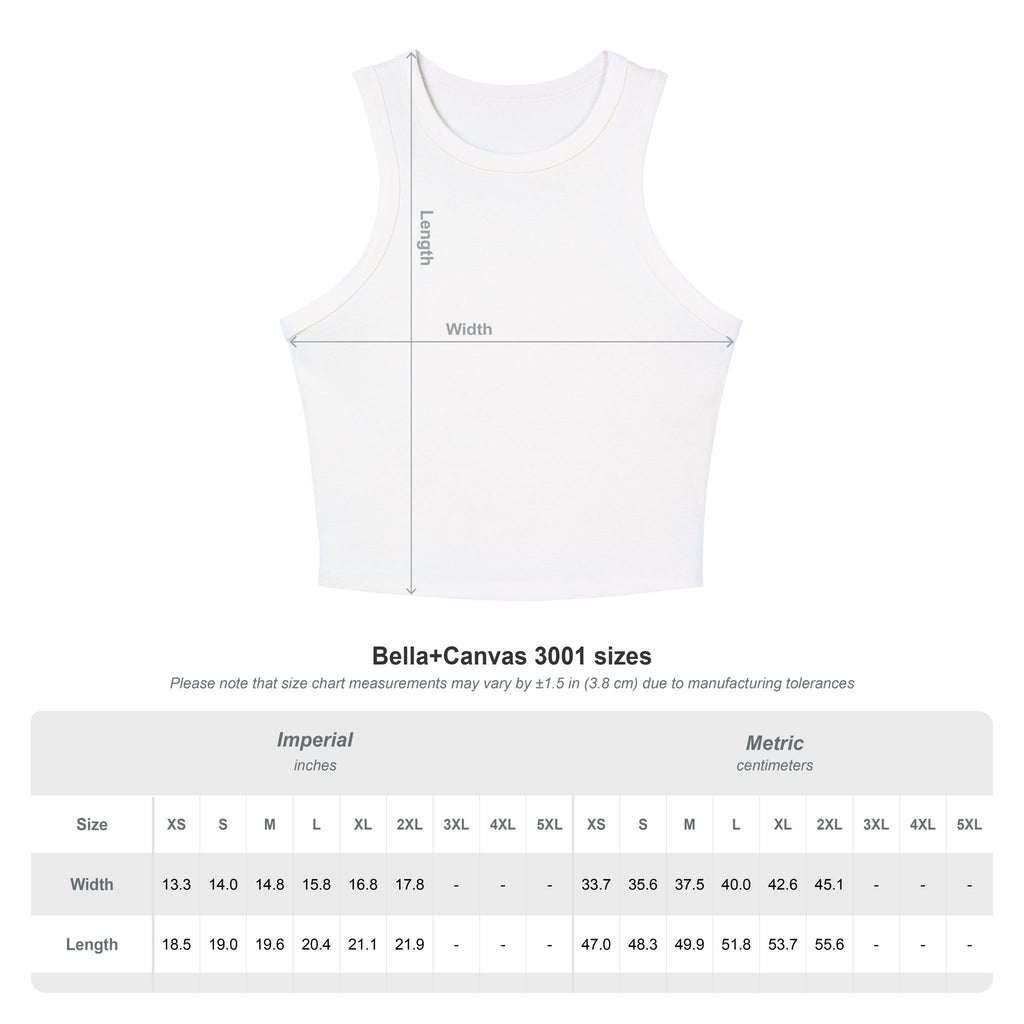 Matcha Mode Racer Tank Top — Cropped Micro Rib Tank with Matcha sprout