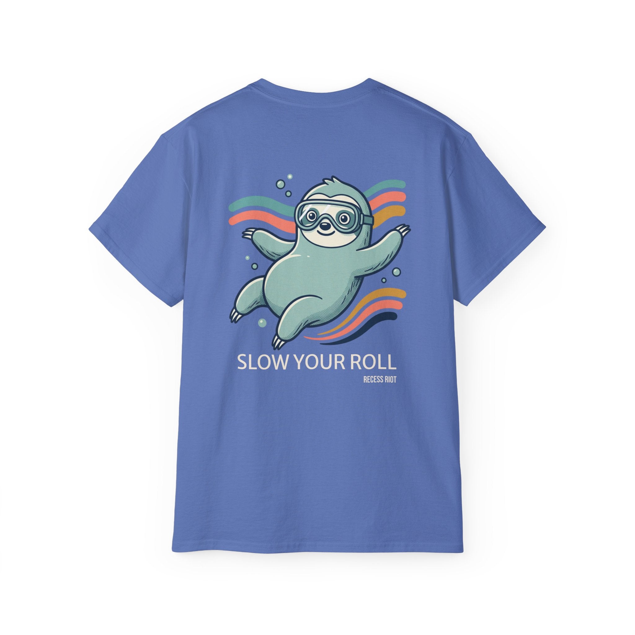 Slow Your Roll Sloth Graphic Tee | Relaxed Oversized Unisex Shirt