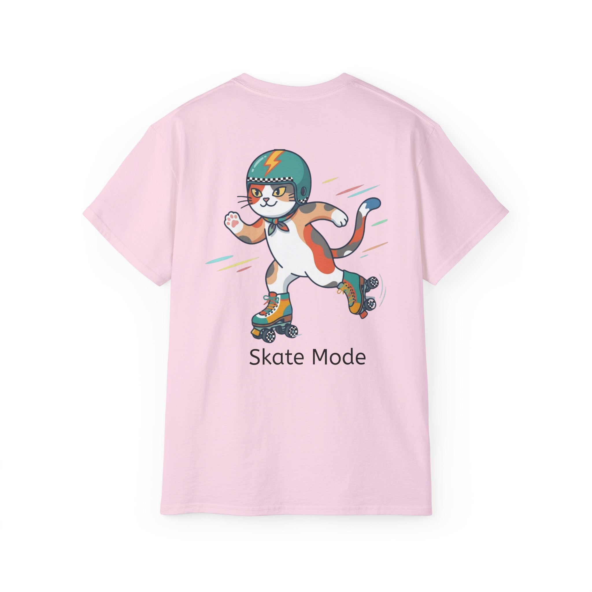 Skate Mode Graphic Tee | Relaxed Oversized Skater Cat Shirt
