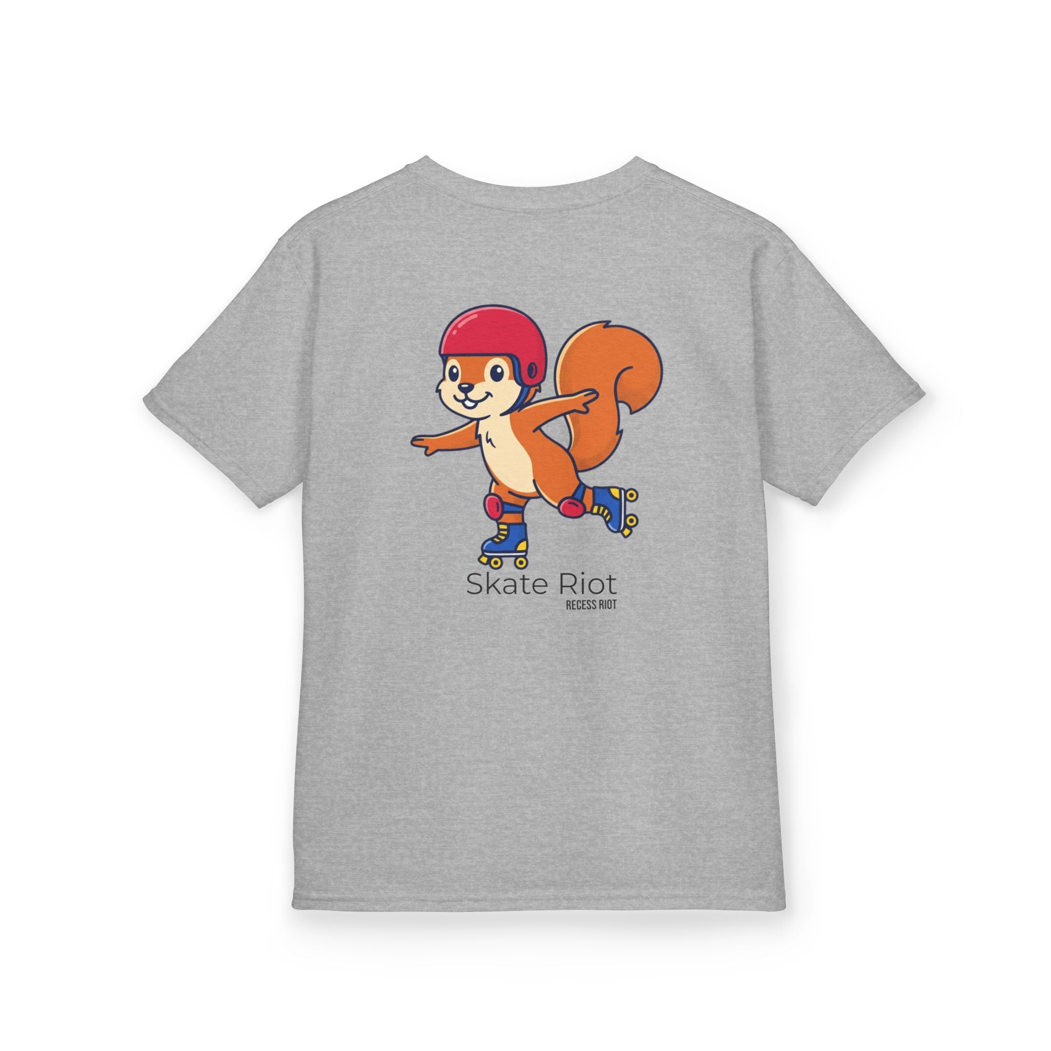 Skate Riot Youth Graphic Tee | Recess Riot Skater Squirrel Shirt