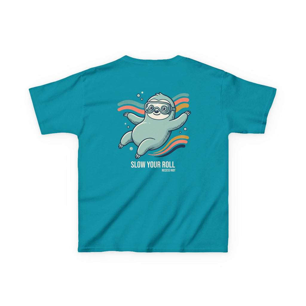 No Rush Club Sloth Tee | Recess Riot Kids Graphic T-Shirt