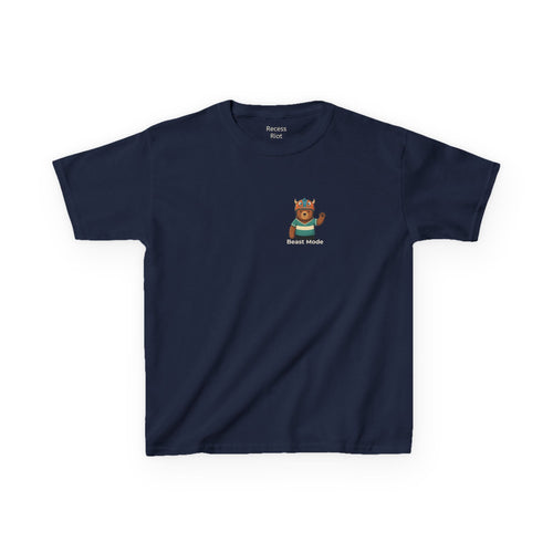 Beast Mode Kids Graphic Tee | Adventure Bear Youth Shirt