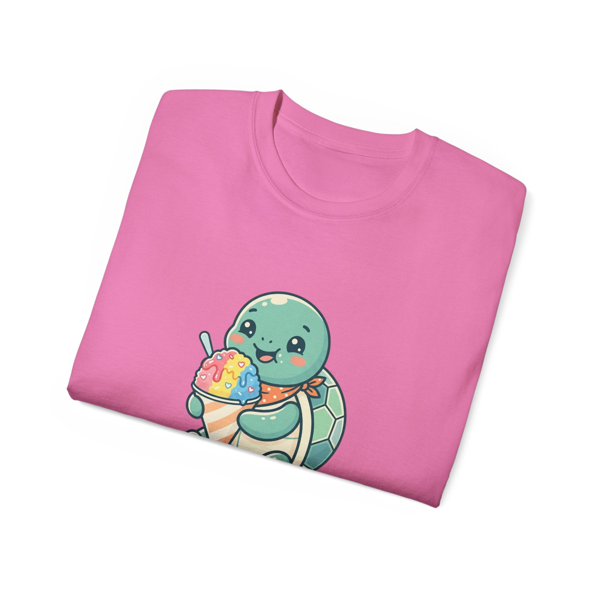 Adult Oversized "Sweet Seas" Turtle Tee | Relaxed Play Mode Graphic Shirt
