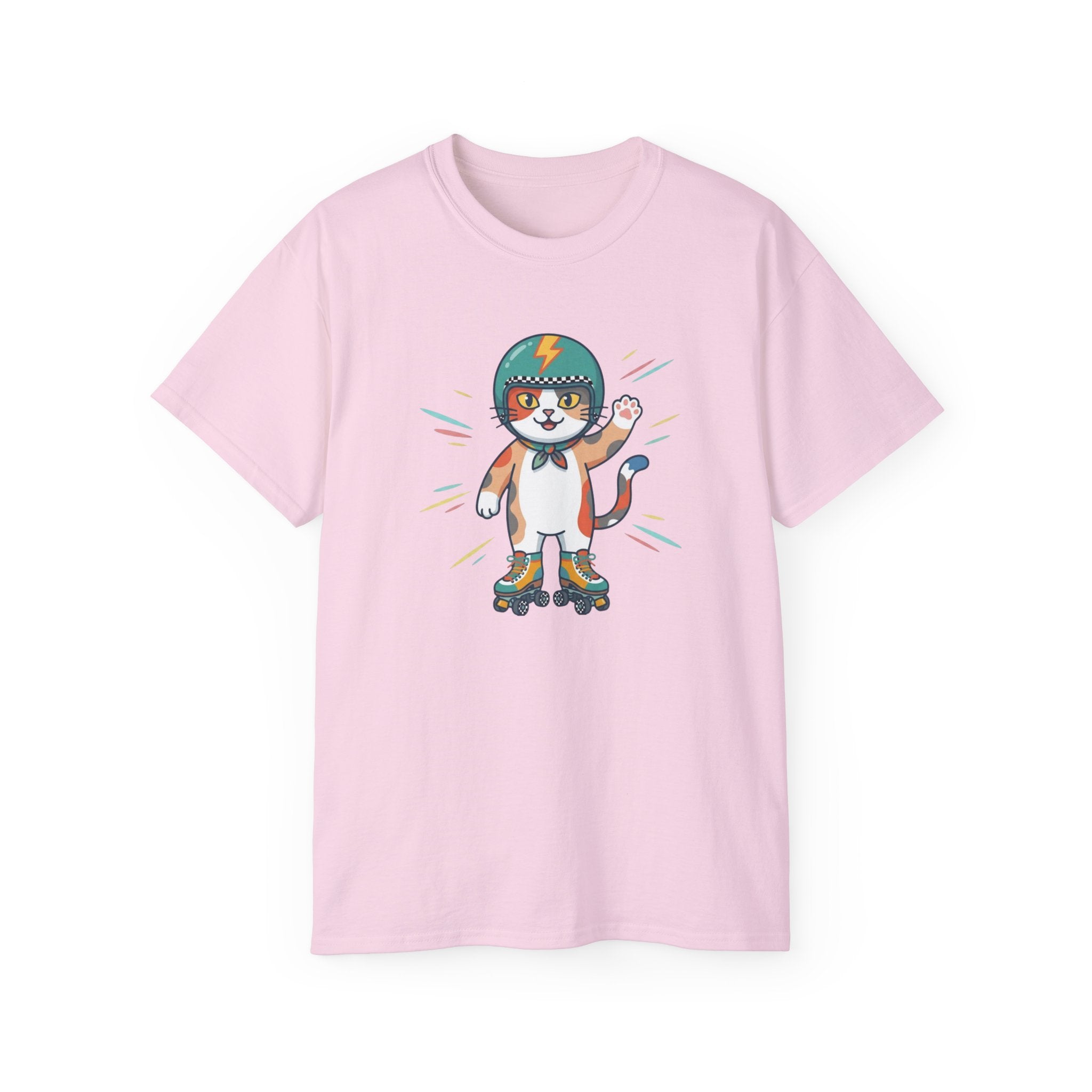 Skate Mode Graphic Tee | Relaxed Oversized Skater Cat Shirt