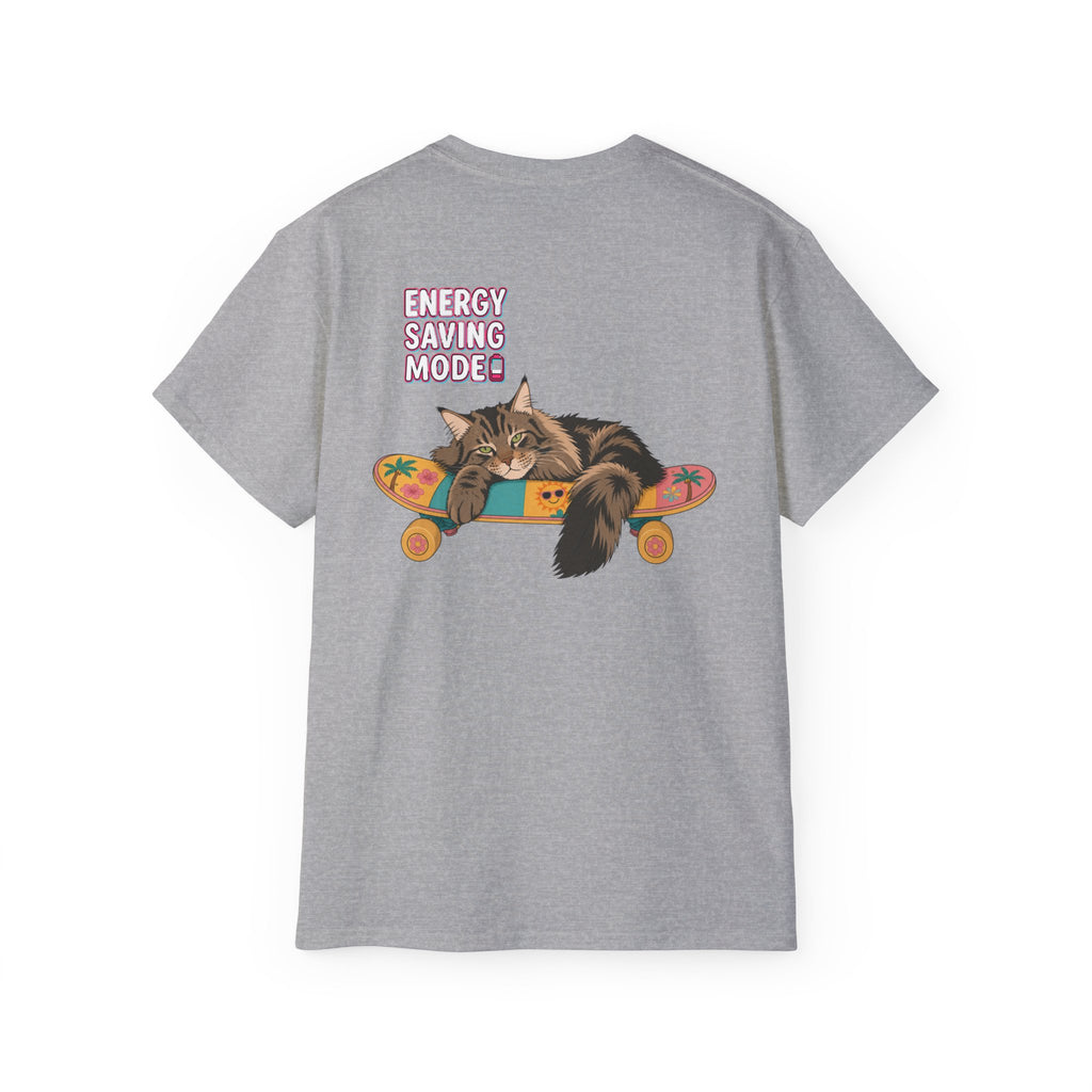 Hello Cat Graphic Tee | Relaxed Fit Tee for Cat Lovers