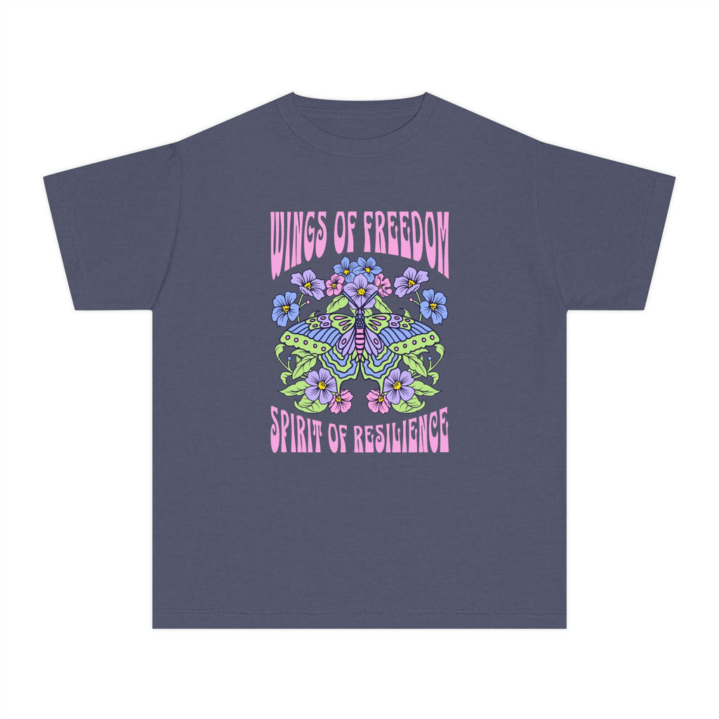 Wings of Freedom Butterfly Youth Tee
