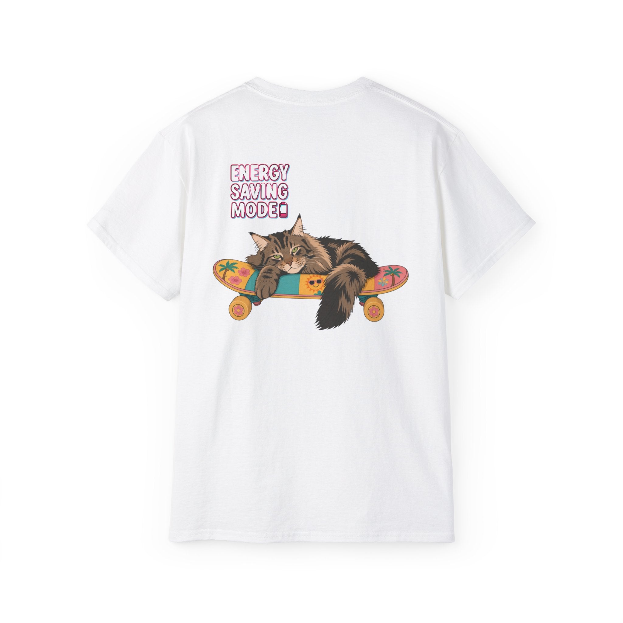 Hello Cat Graphic Tee | Relaxed Fit Tee for Cat Lovers