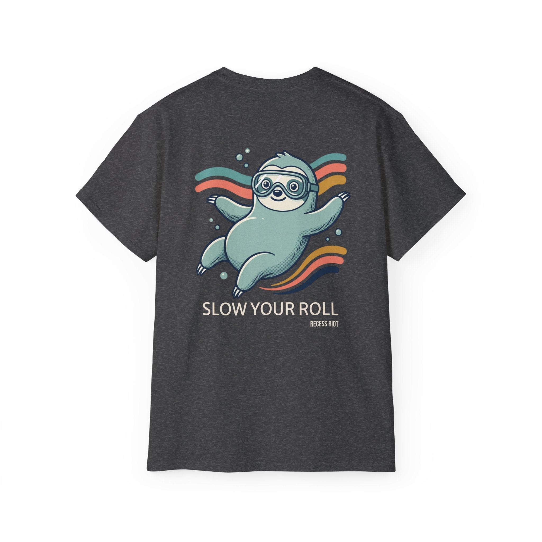 Slow Your Roll Sloth Graphic Tee | Relaxed Oversized Unisex Shirt
