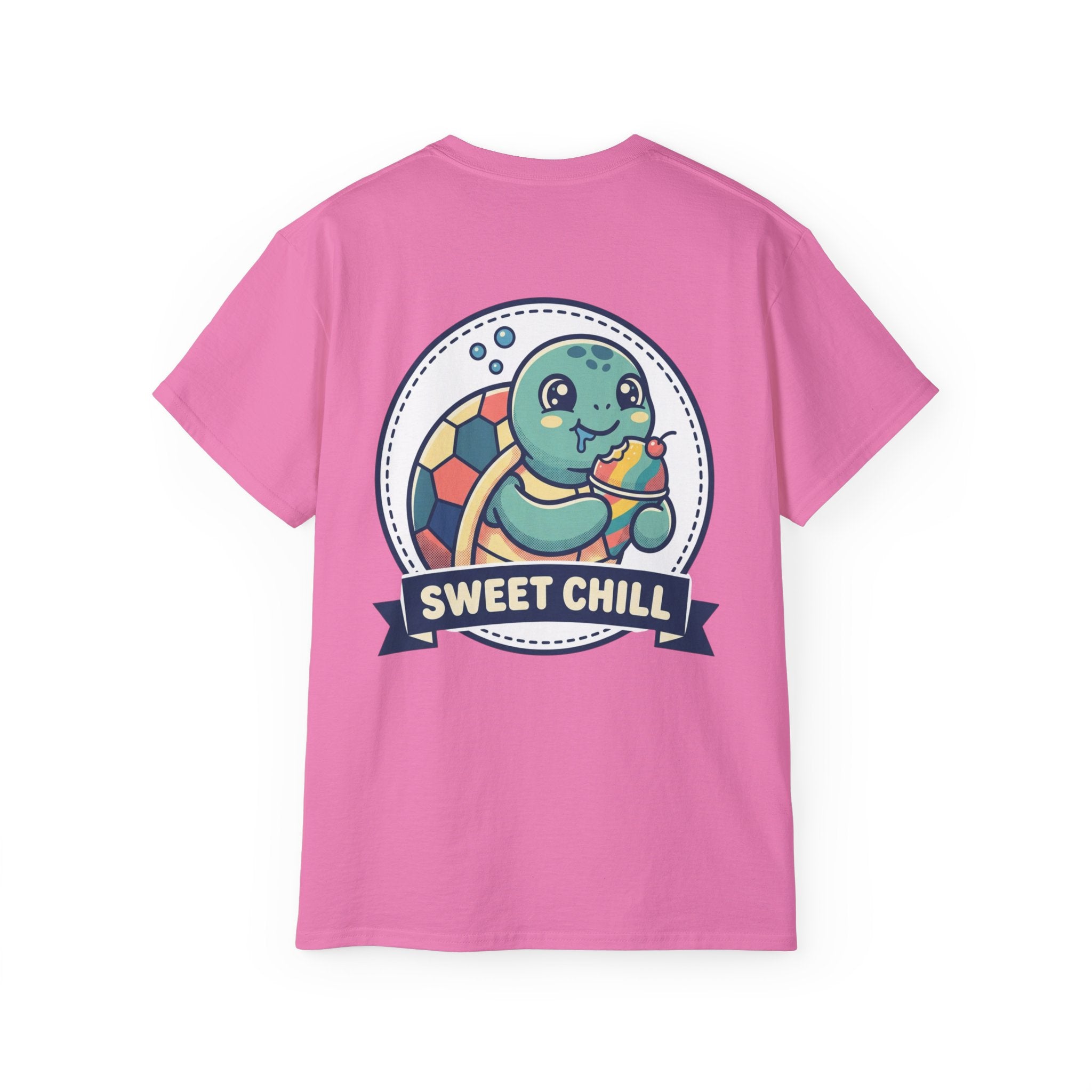 Adult Oversized "Sweet Seas" Turtle Tee | Relaxed Play Mode Graphic Shirt