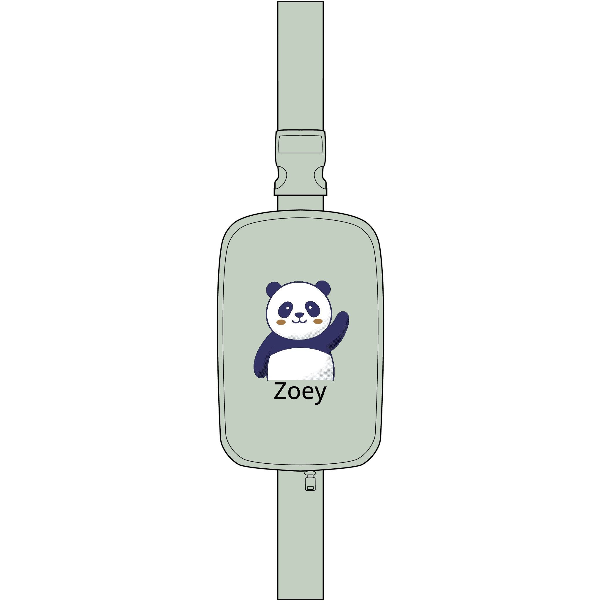 Panda Energy Sling Bag  Cute Tween Crossbody Bag Personalized