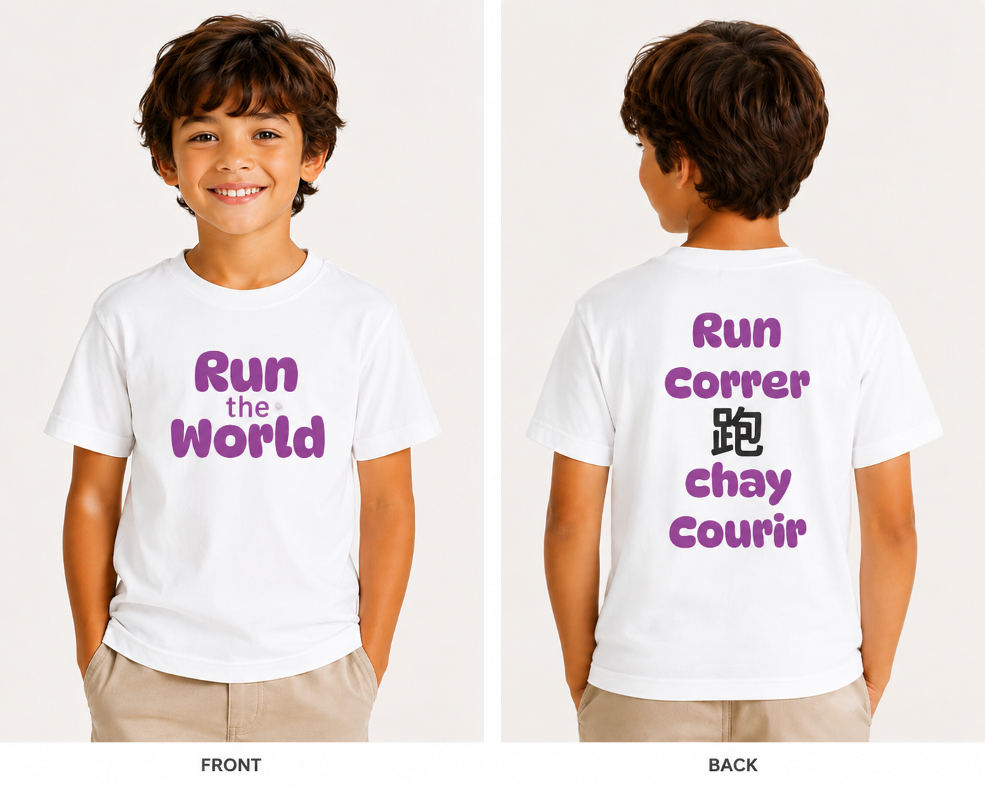 Run the World Youth Tee (Run / Correr / 跑 / Chạy / Courir)