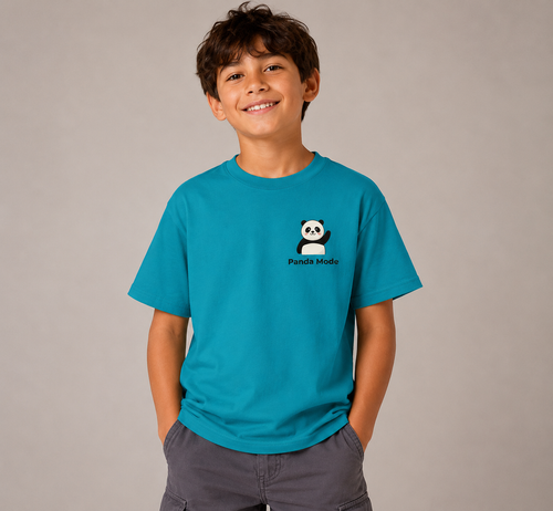 Explorer Mode Panda Kids Graphic T-Shirt | Cute Soft Cotton Play Mode Tee