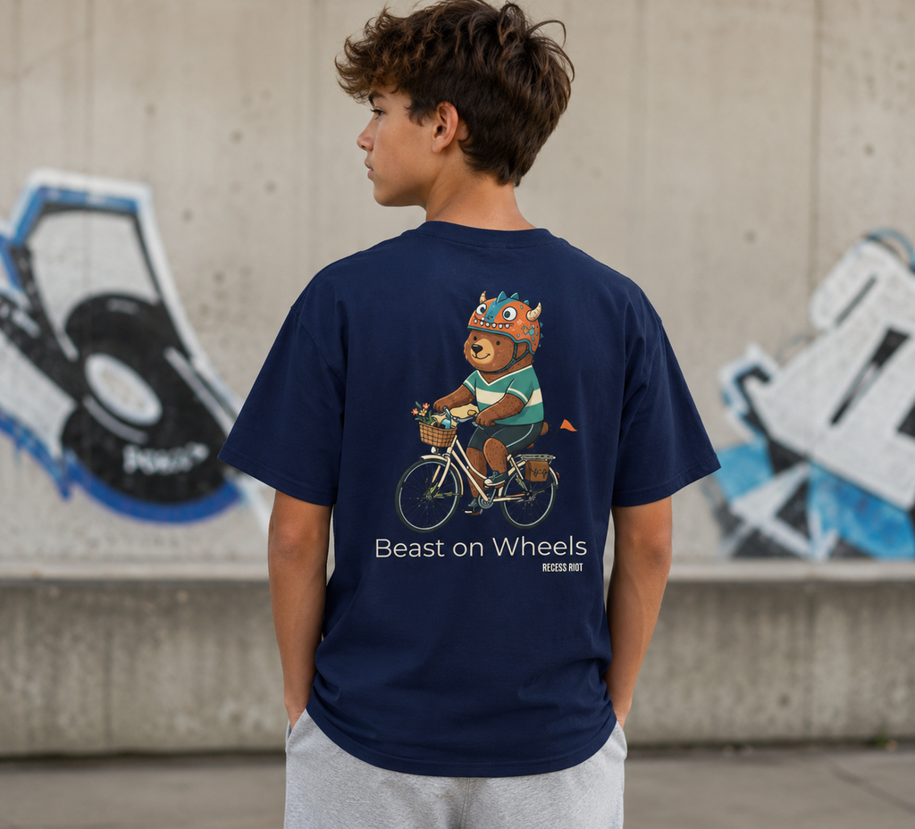 Beast Mode Kids Graphic Tee | Adventure Bear Youth Shirt