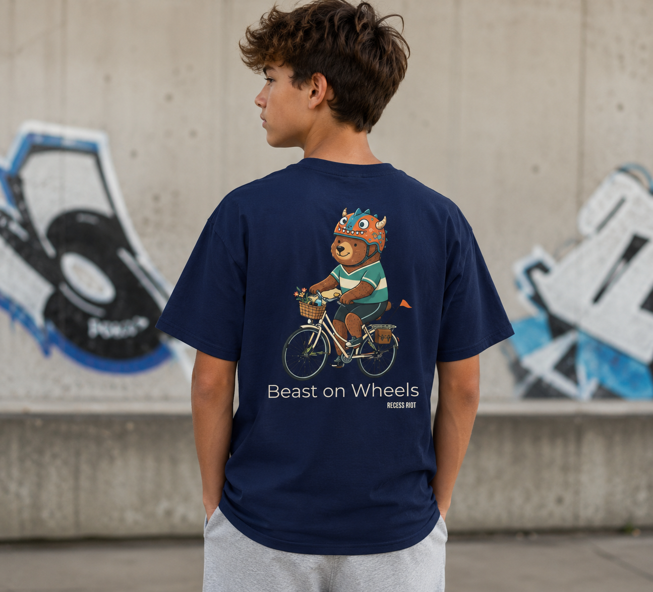 Beast Mode Kids Graphic Tee | Adventure Bear Youth Shirt