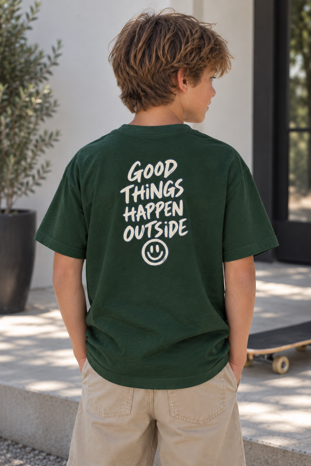 Offline – Good Things Happen Outside Youth Tee