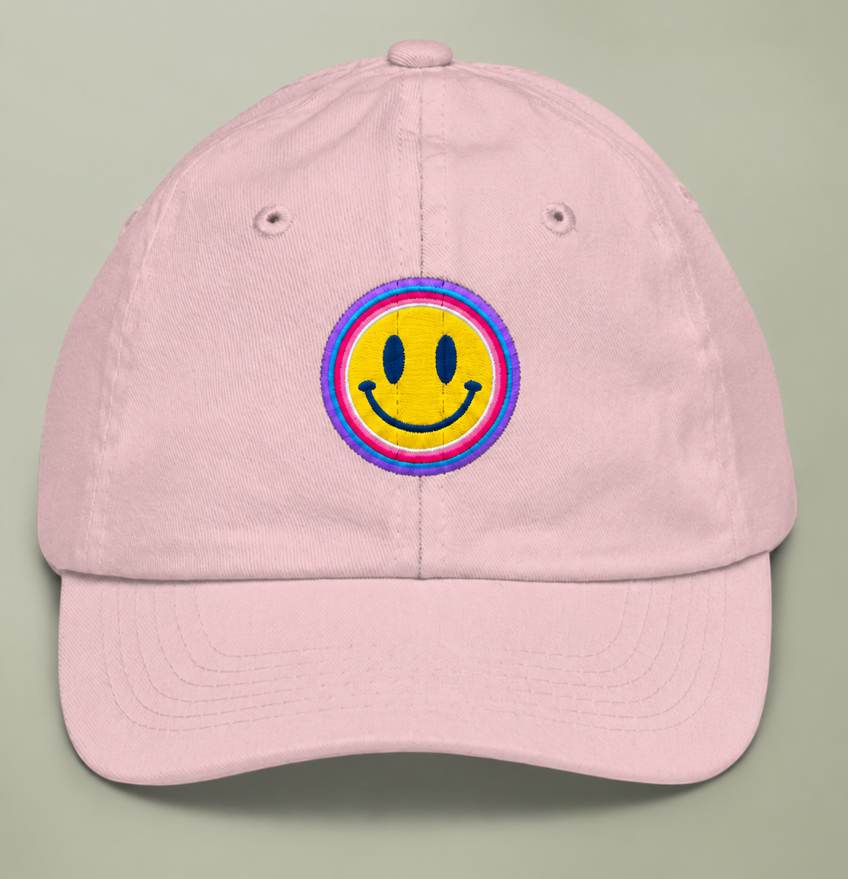 Youth Cap — Pink Embroidered "Recess Riot" Logo with "Move Loud" Back