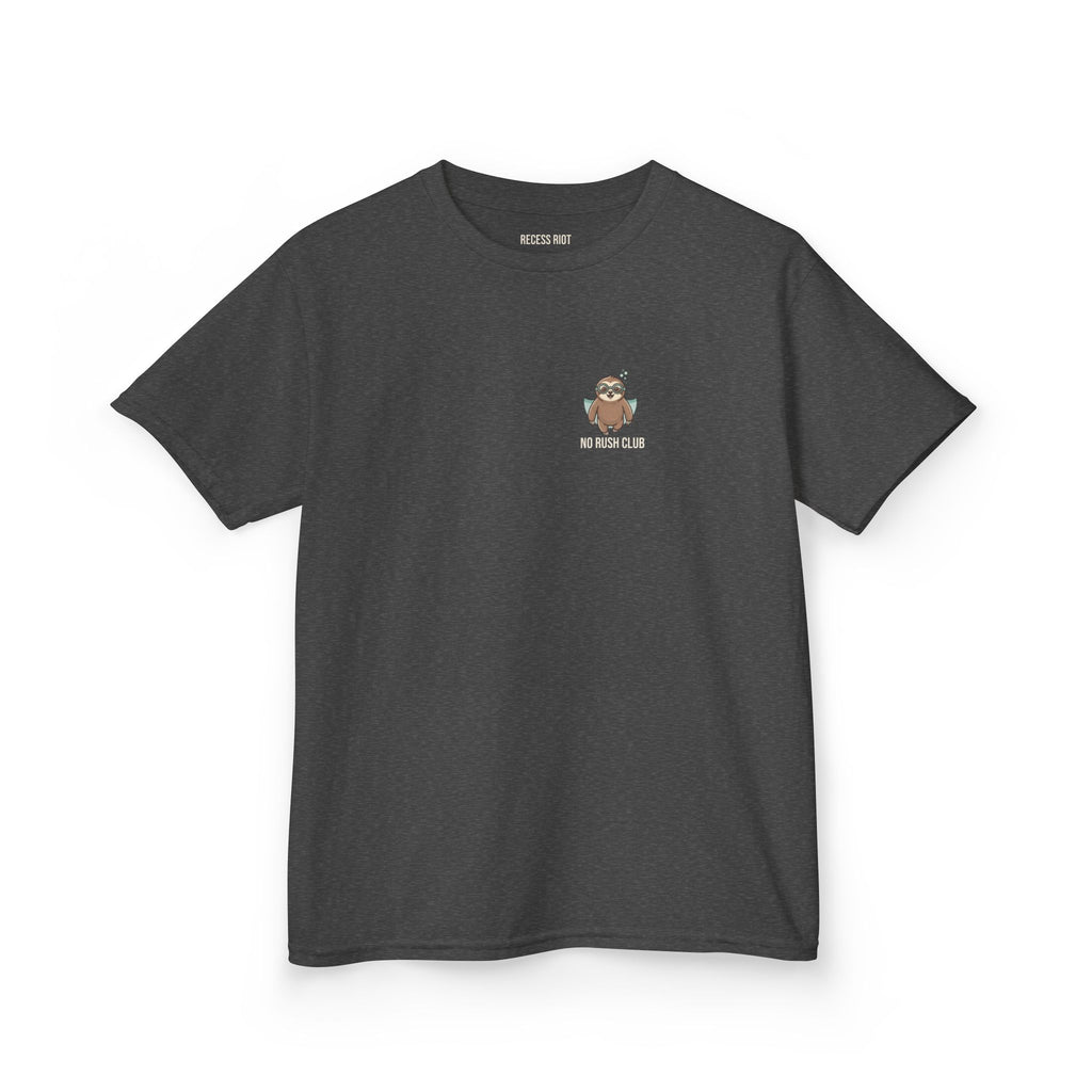 No Rush Club Sloth Tee | Recess Riot Kids Graphic T-Shirt