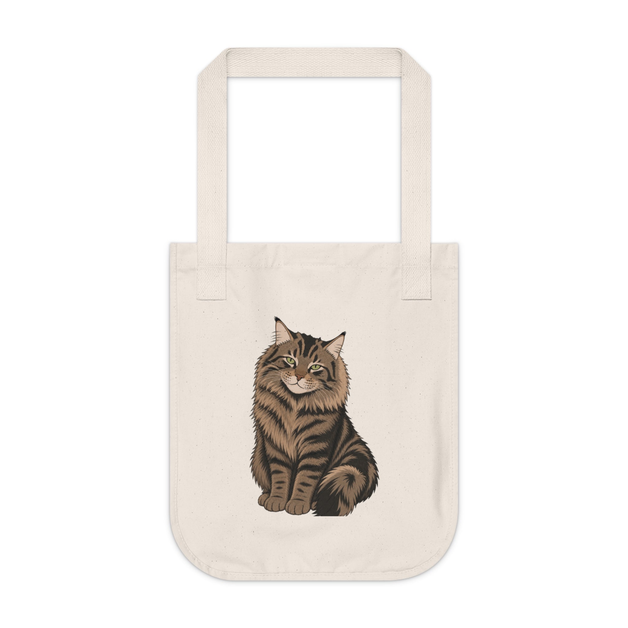 Energy Saving Mode Cat Tote Bag – Cute Canvas Shoulder Bag