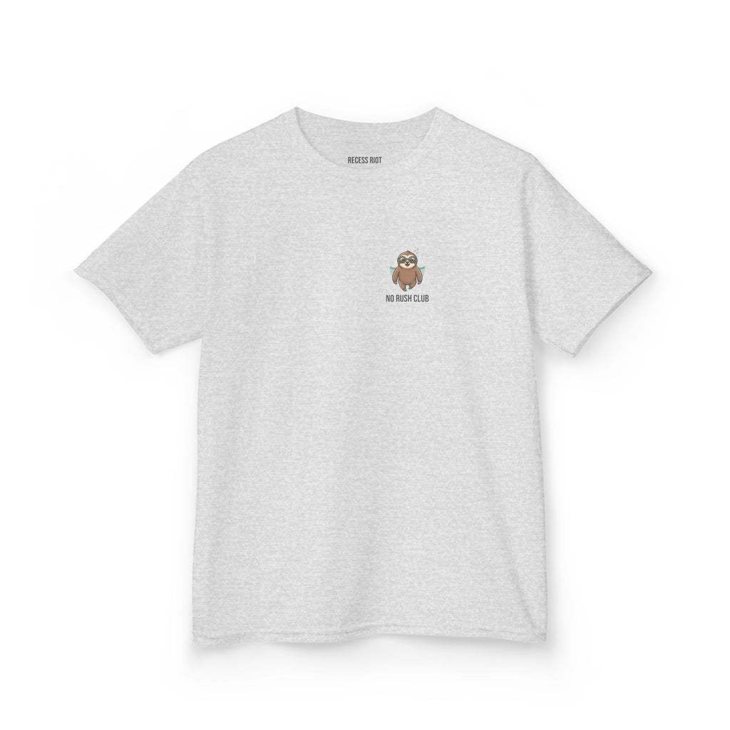 No Rush Club Sloth Tee | Recess Riot Kids Graphic T-Shirt