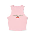 Strawberry Matcha Baby Tee | Soft Aesthetic Crop Top | Minimal Matcha Lover Shirt | Cute Strawberry Graphic Tee