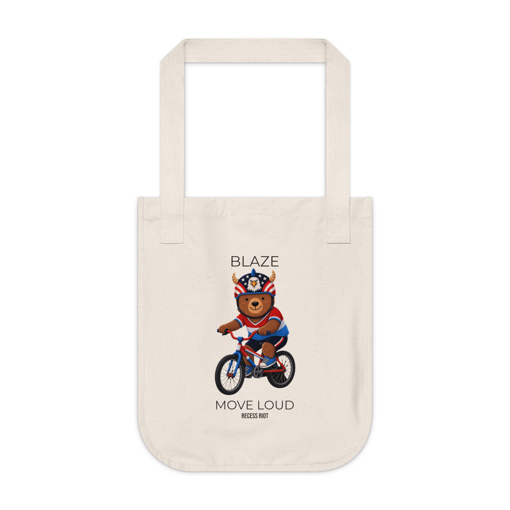 Blaze™ Move Loud Organic Tote Bag | Recess Riot Mascot Collection