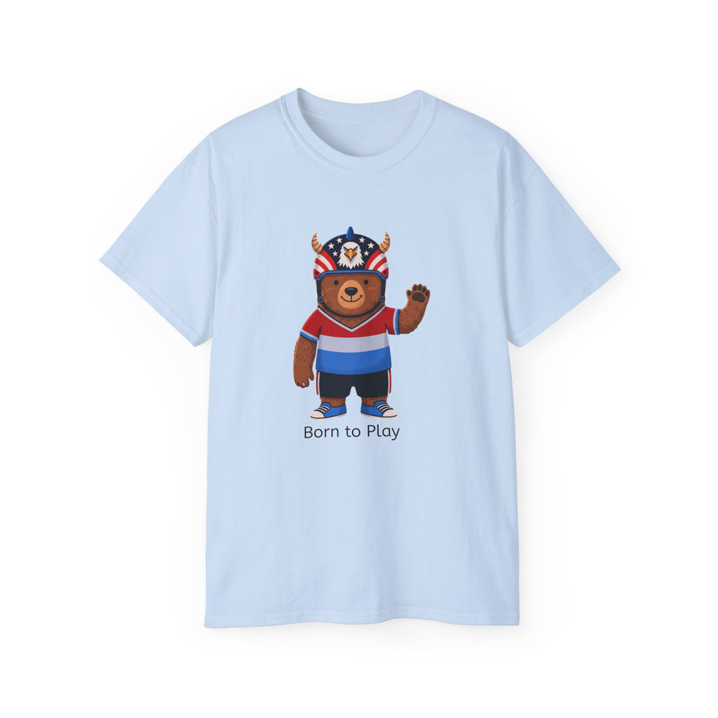 Play Free Graphic Tee | Oversized Americana Bear Shirt