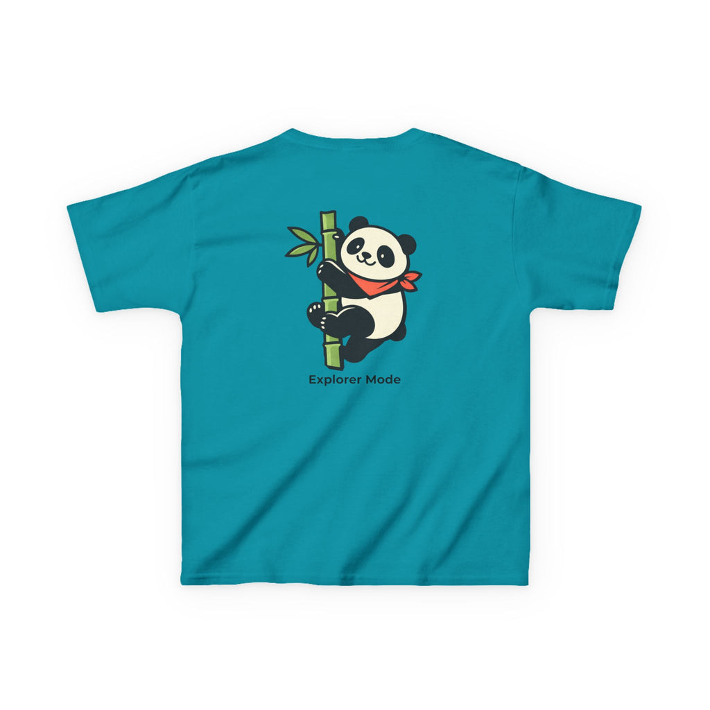 Explorer Mode Panda Kids Graphic T-Shirt | Cute Soft Cotton Play Mode Tee
