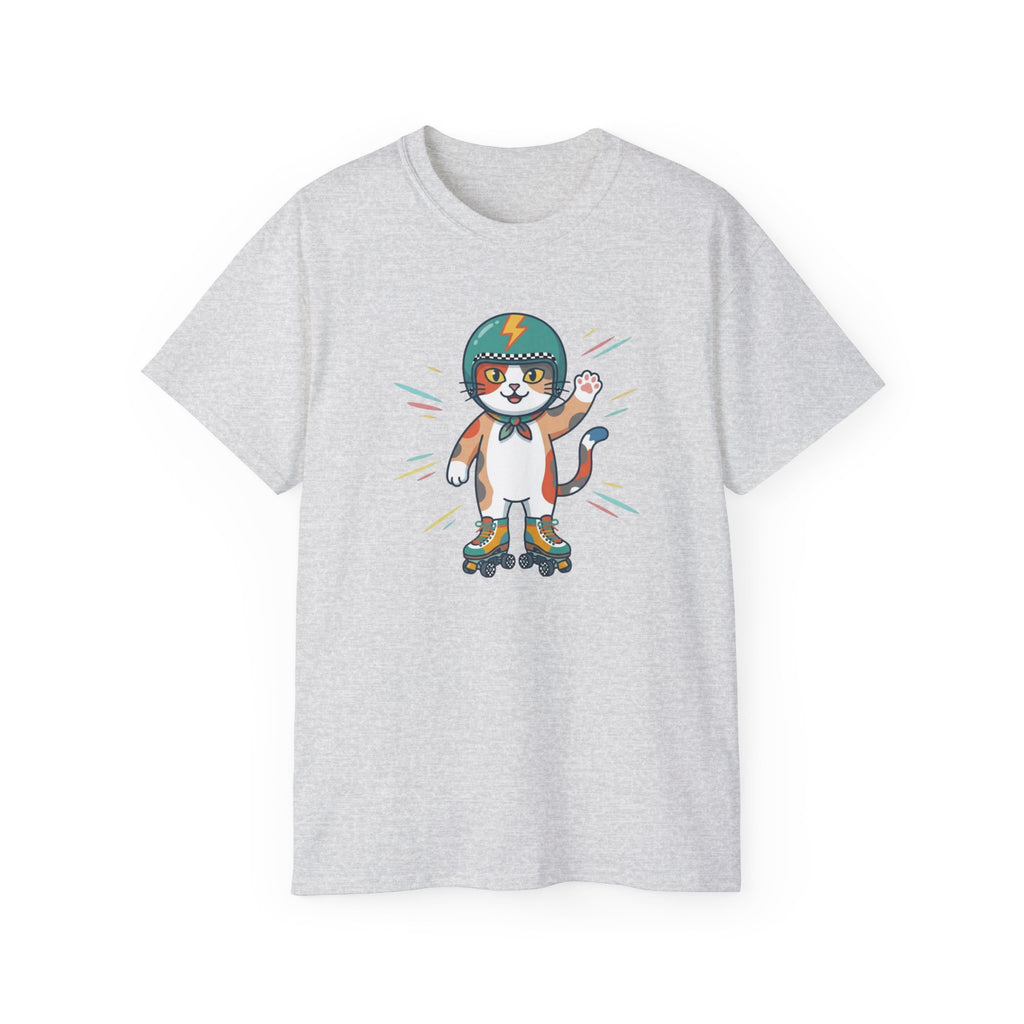 Skate Mode Graphic Tee | Relaxed Oversized Skater Cat Shirt