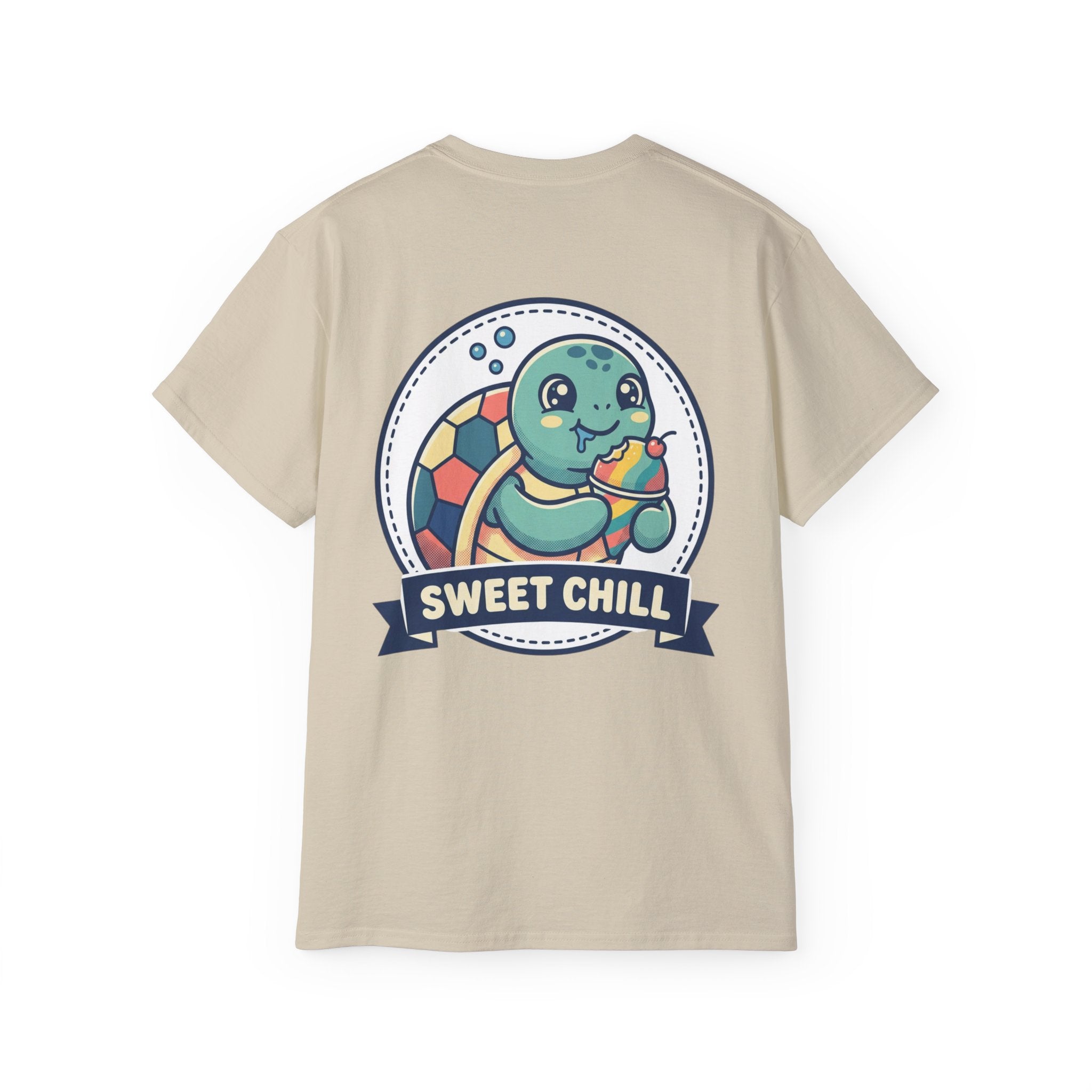 Adult Oversized "Sweet Seas" Turtle Tee | Relaxed Play Mode Graphic Shirt