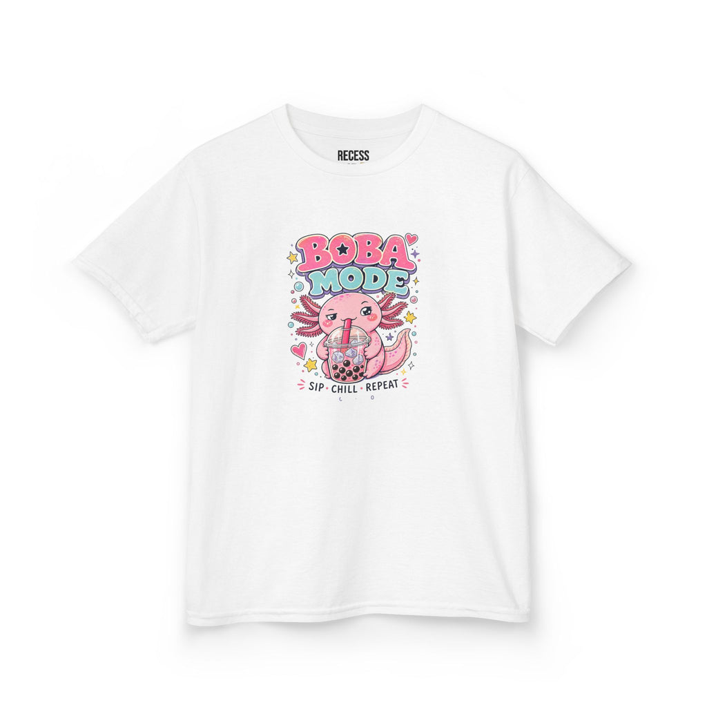Boba Mode Axolotl Tee — Sip · Chill · Repeat