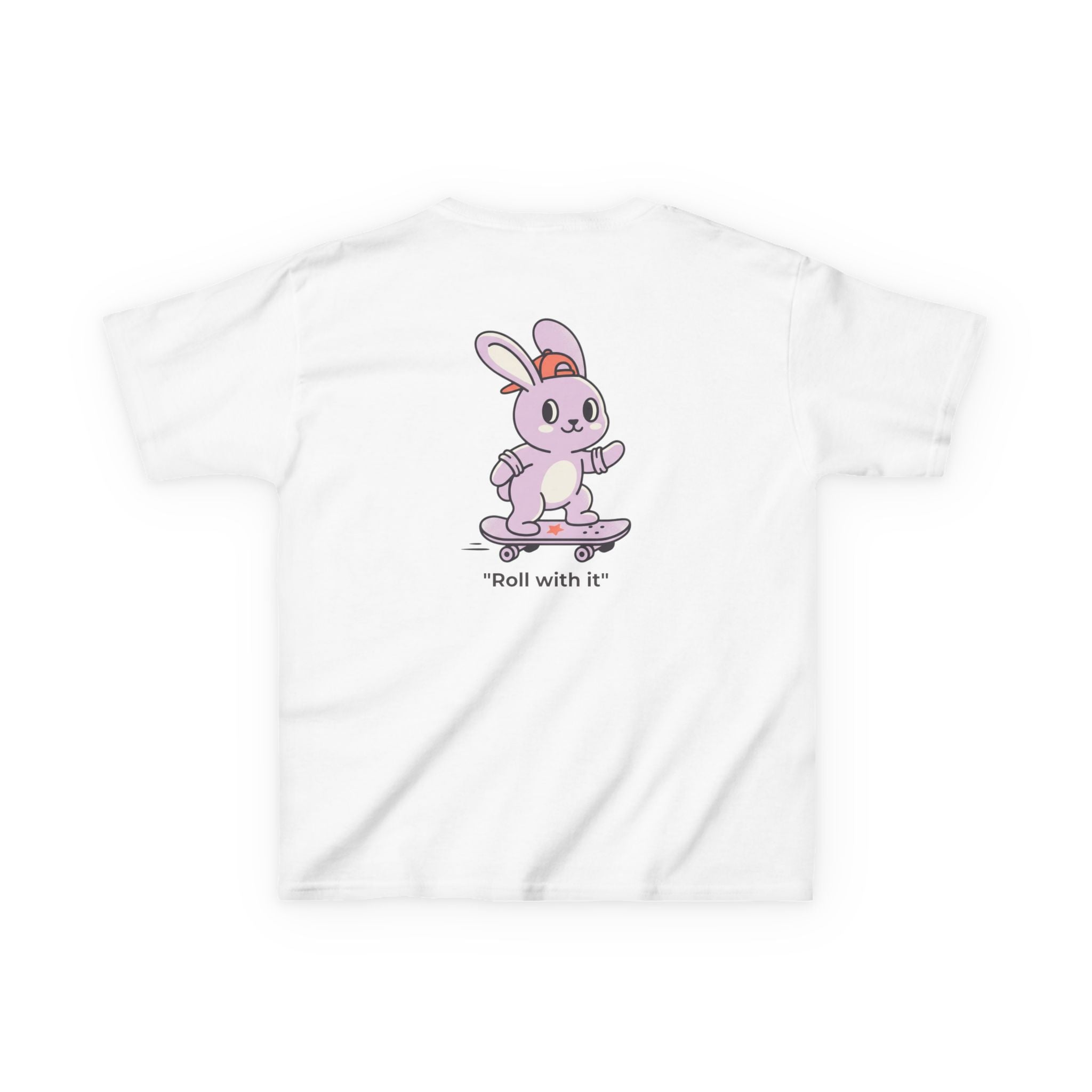 Roll With It Bunny Tee – Kids Graphic T-Shirt