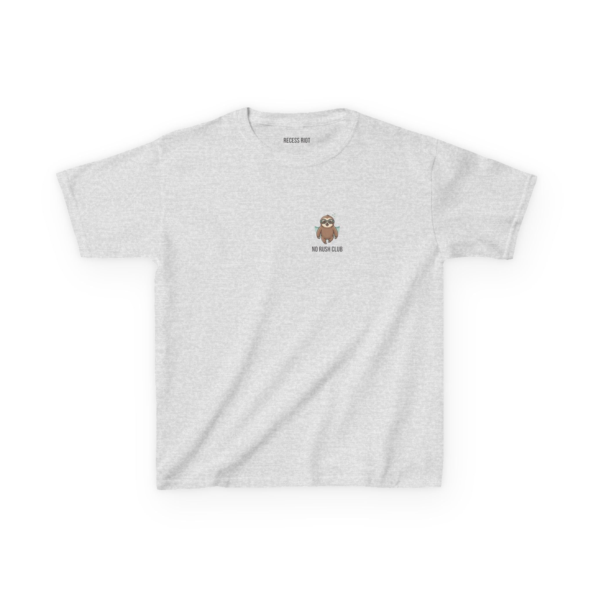 No Rush Club Sloth Tee | Recess Riot Kids Graphic T-Shirt