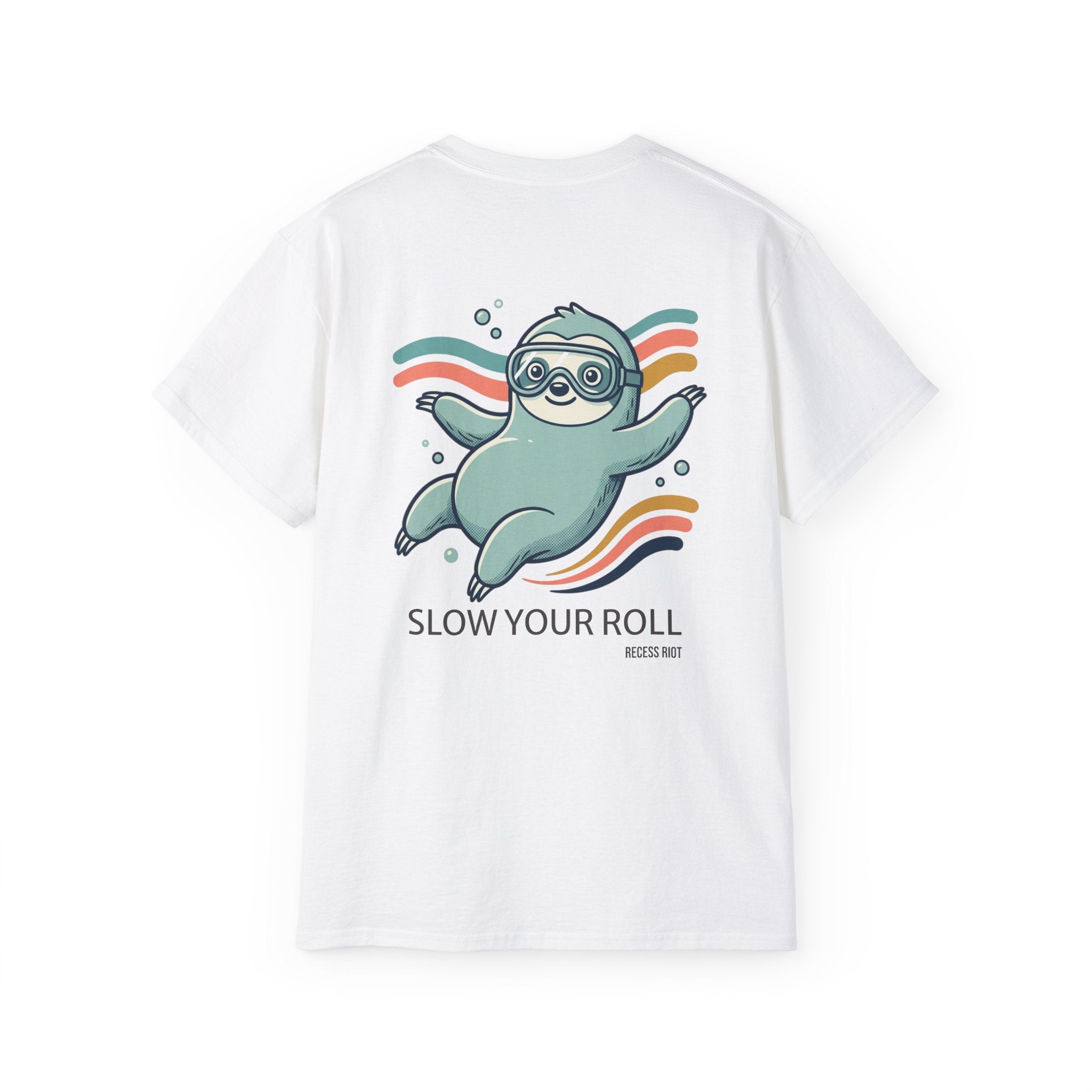 Slow Your Roll Sloth Graphic Tee | Relaxed Oversized Unisex Shirt