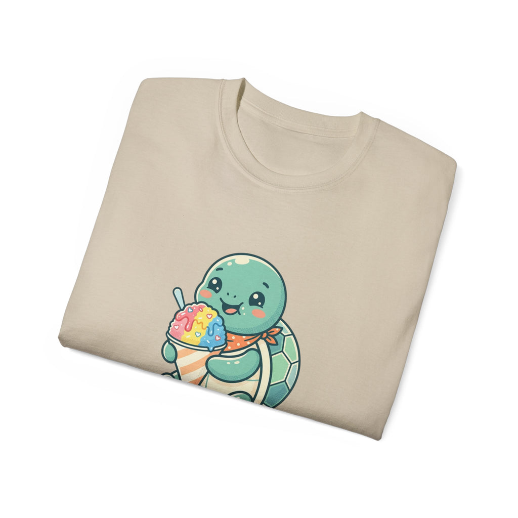 Adult Oversized "Sweet Seas" Turtle Tee | Relaxed Play Mode Graphic Shirt