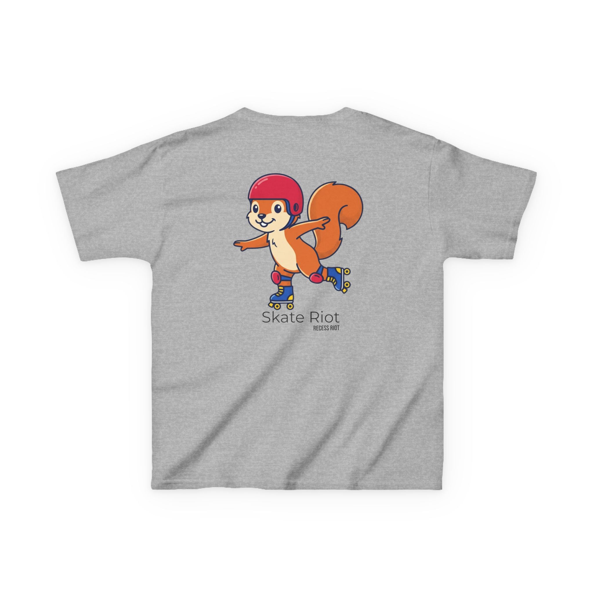 Skate Riot Youth Graphic Tee | Recess Riot Skater Squirrel Shirt