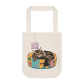 Energy Saving Mode Cat Tote Bag – Cute Canvas Shoulder Bag