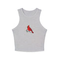 Cardinal Spirit Cropped Tank | Minimalist Bird Graphic Tank for Tweens & Teens